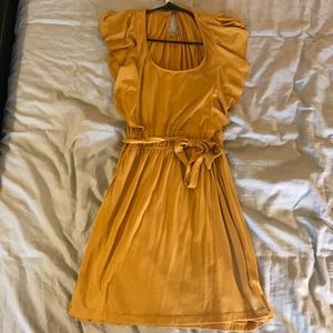Flowy golden yellow  dress